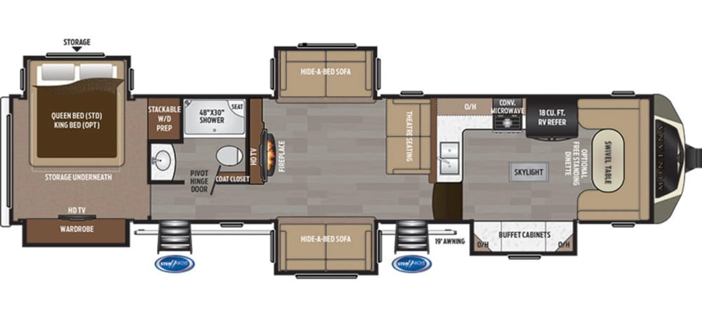 The 6 Best Front Kitchen Fifth Wheel Floor Plans in 2021 Keystone Montana 3820fk Front Kitchen Fifth Wheel