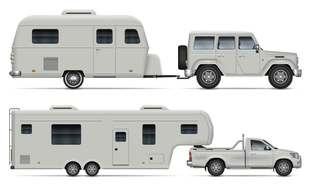 what is a travel trailer vs 5th wheel