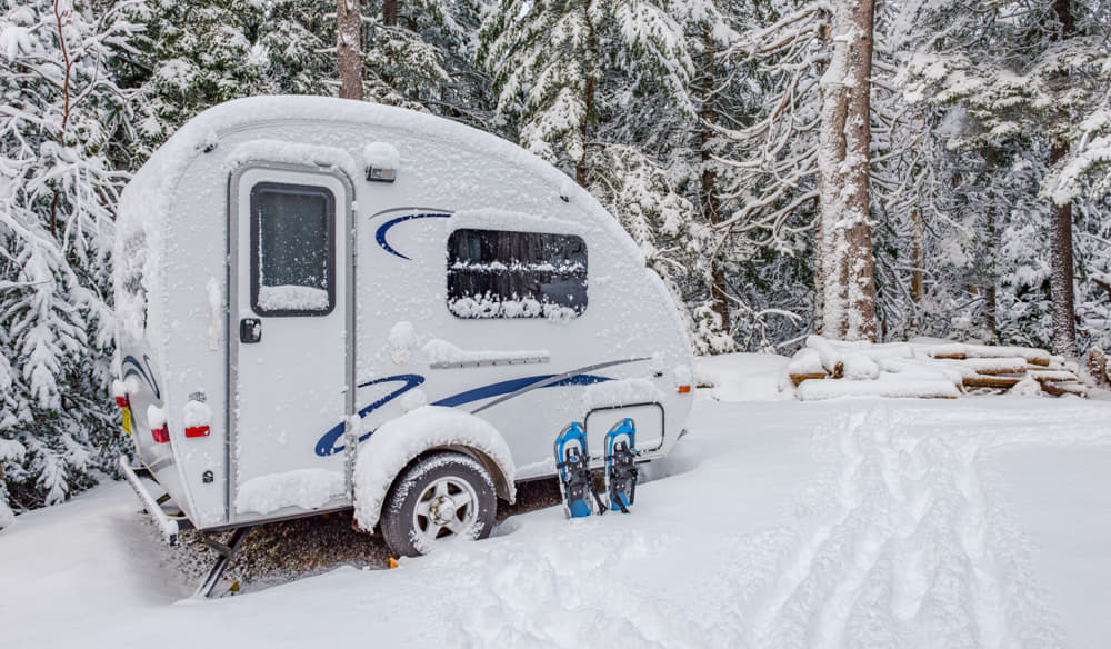 can a travel trailer be used in winter